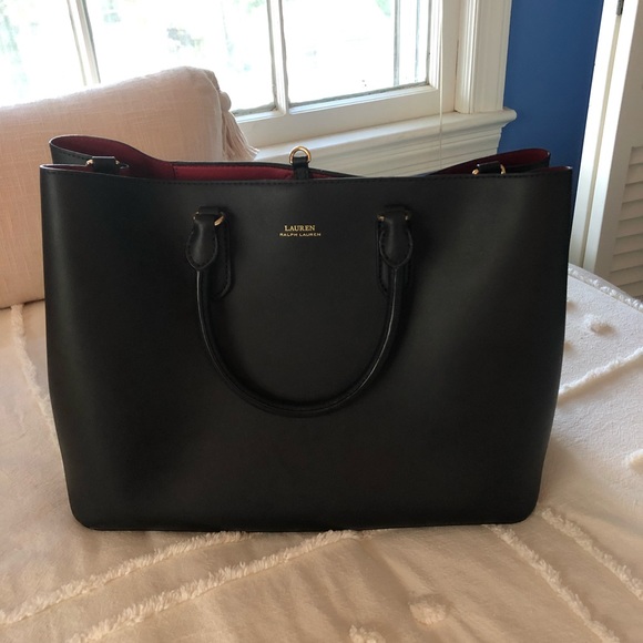 ralph lauren dryden marcy leather satchel